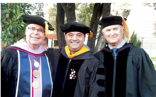Graduation day at Loma Linda with Dr. Charles Goodacre on my right and Dr. George Zarb on my left